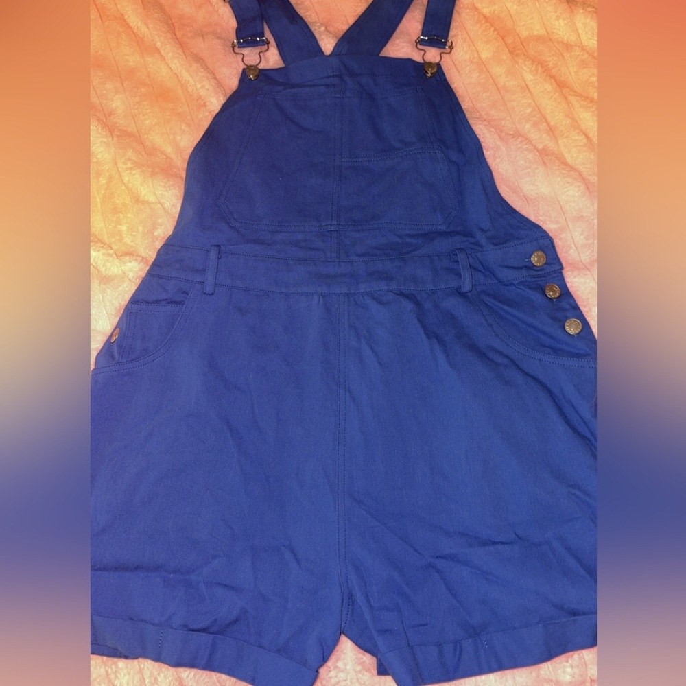 Royal Blue Denim Overalls